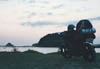 Camping next to the Sea of Japan